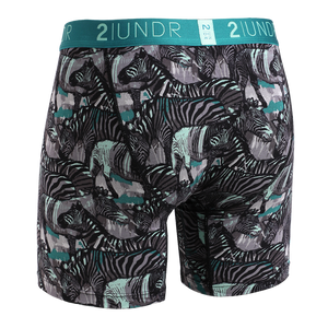 2UNDR - Printed Swing Shift Boxers Zebras