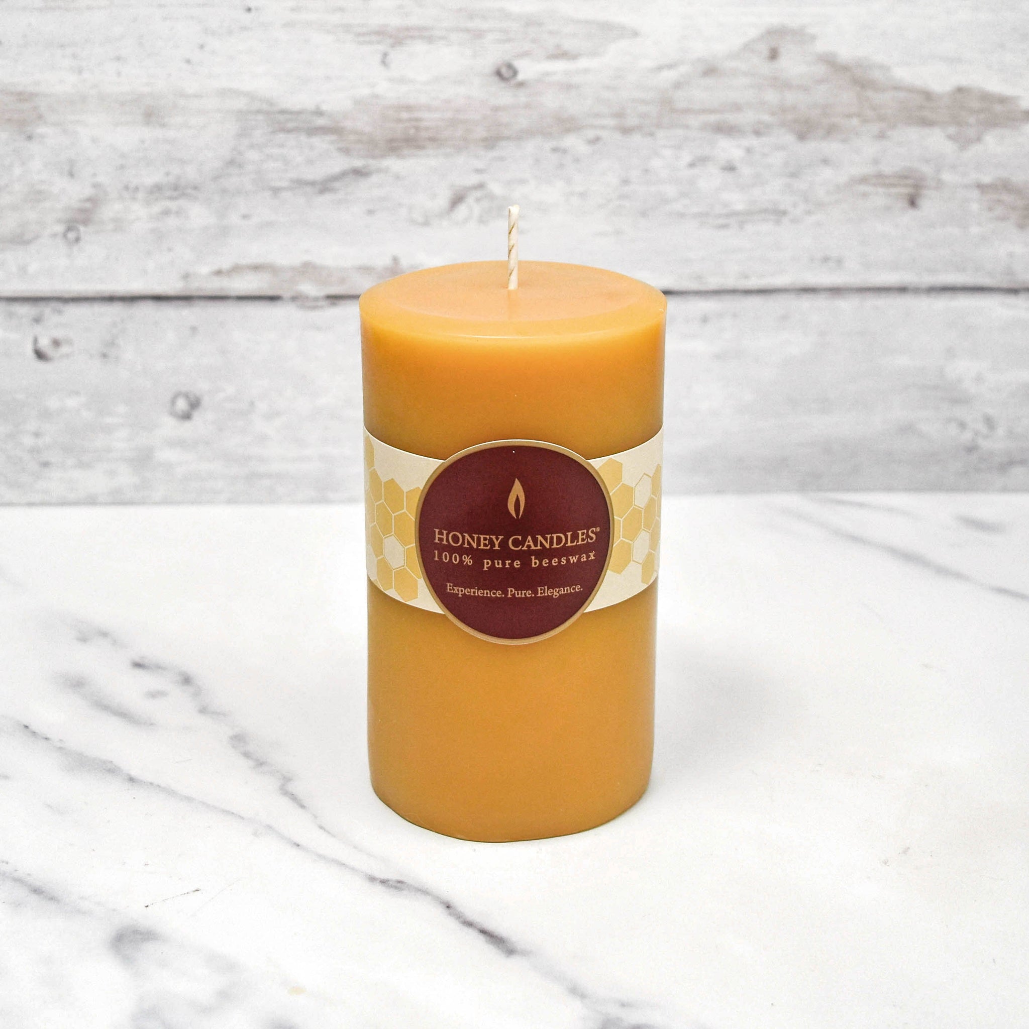 Honey Candles - 5" Round Pillar Beeswax Candle