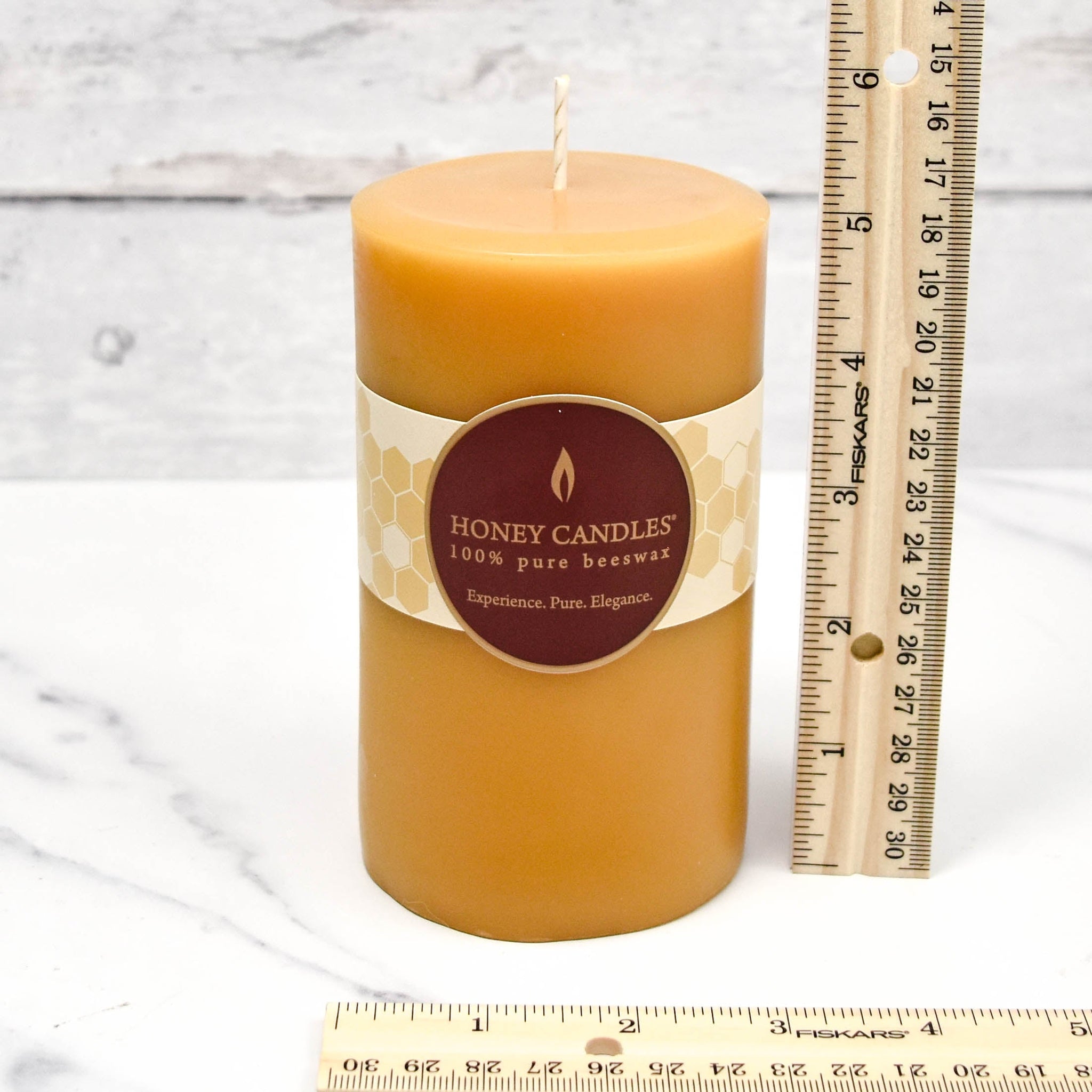 Honey Candles - 5" Round Pillar Beeswax Candle