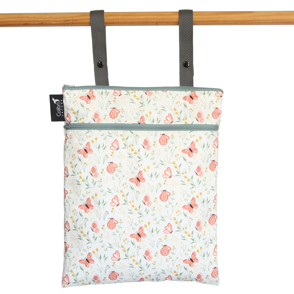 Colibri - Double Duty Wet Bag - Flutter Pattern - All Things Being Eco - Zero Waste