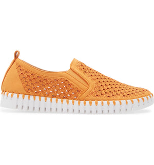 Ilse Jacobsen - Tulip Slip-On Sneakers Mango Sorbet - all things being eco chilliwack - shoe store