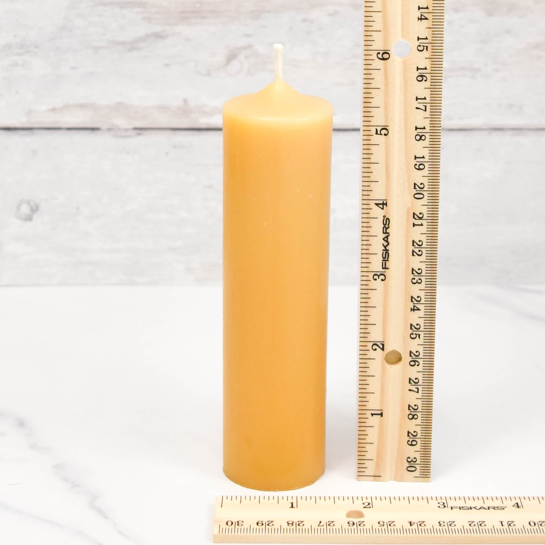 Honey Candles - 6" Natural Column Beeswax Candle
