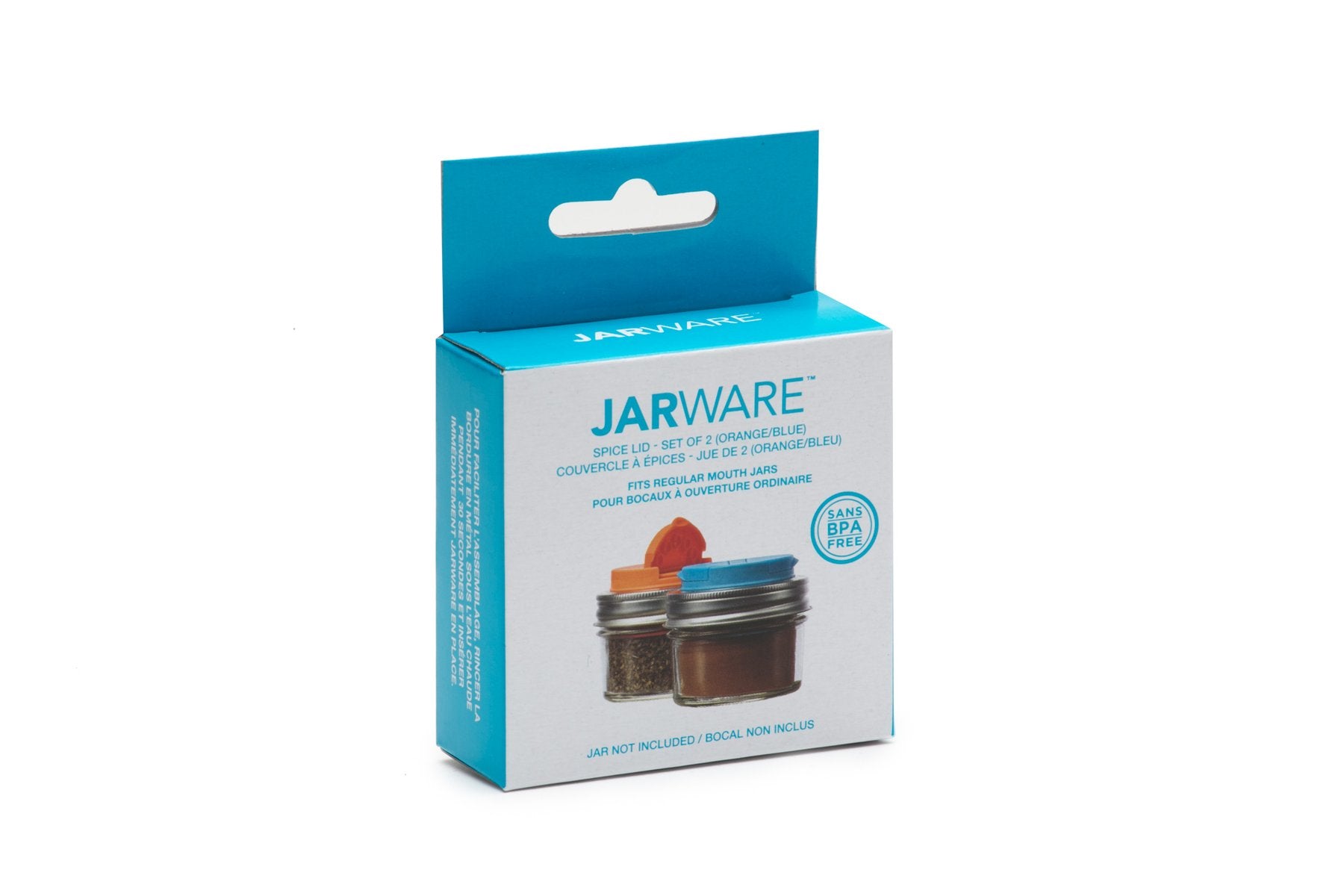 Jarware - Mason Jar Spice Lid 2 Piece Set