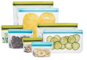 (re)zip - Reusable Storage Bag Kit 8 Pack Litterless Lunch & Zero waste Lifestyle