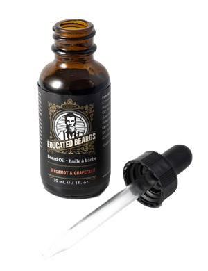 Educated Beards - Bergamot & Grapefruit Beard Oil - all things being eco chilliwack - men's skincare and beard products