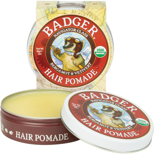 Badger - Organic Hair Pomade 56g. Men's USDA Organic Hair Grooming Products All Things Being Eco