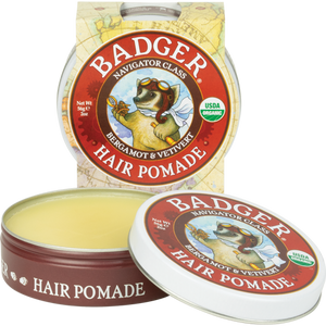 Badger - Organic Hair Pomade 56g. Men's USDA Organic Hair Grooming Products All Things Being Eco
