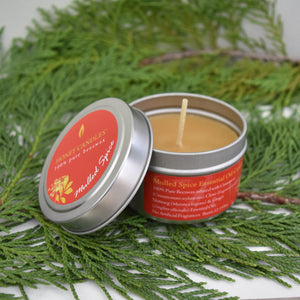Honey Candles - Mulled Spice Beeswax Candle Tin