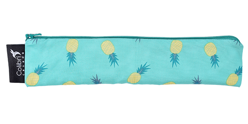 Colibri Wide 11" Reusable Straw/Snack Bag Pineapple