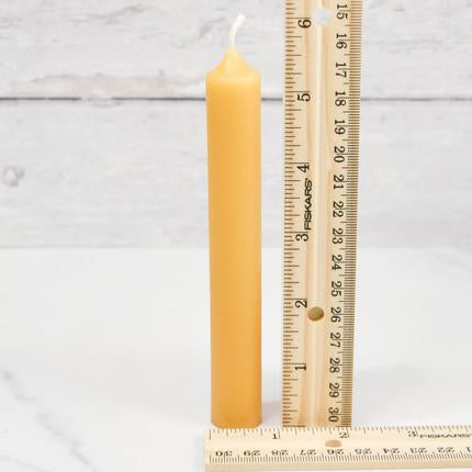 Honey Candles- 100% pure Beeswax- 6 inch tube - All Things Being Eco Chilliwack BC - Made in Canada