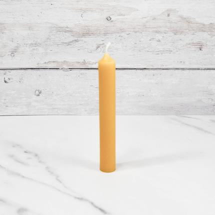 Honey Candles- 100% pure Beeswax- 6 inch tube - All Things Being Eco Chilliwack BC - Made in Canada