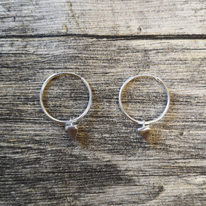 Kala Collection - Triangle Stone Hoop Earrings