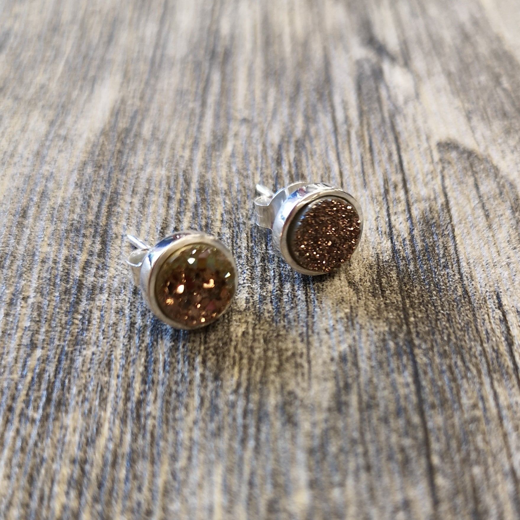 Celestial Earrings Pyrite Earrings Druzy Earrings Sparkly Stud Earrings  Druzy Studs Silver Druzy Starburst Earrings Holiday Earrings Dynamo — Dynamo