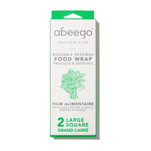 Abeego - 2 Large Beeswax Food Wraps