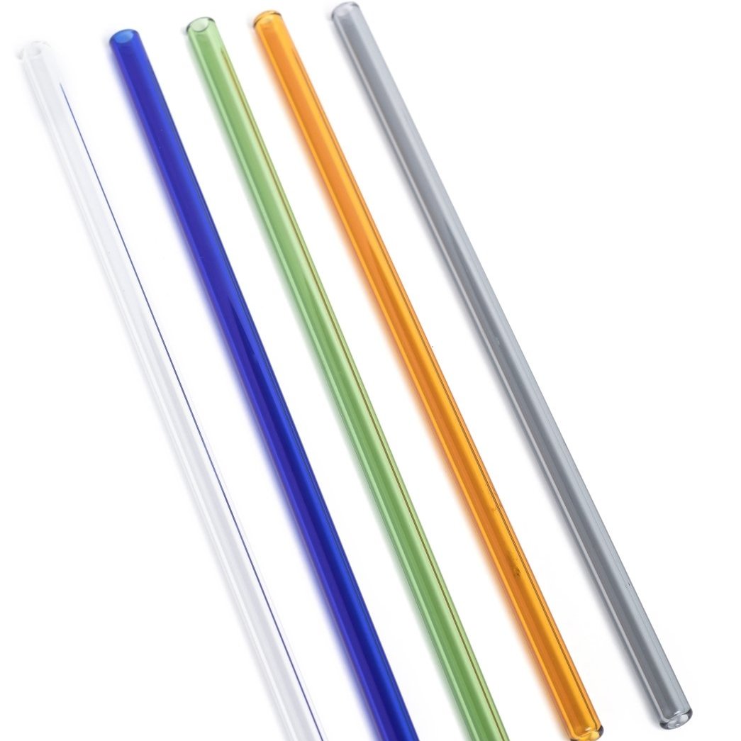Life Without Waste - Coloured Glass Drinking Straws All Zero Waste Living
