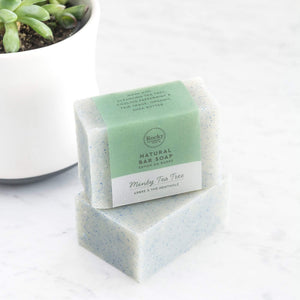 Rocky Mountain Soap Company - Minty Tea Tree Soap All Things Being ECo Chilliwack Vegan Bar Soap Cruelty Free
