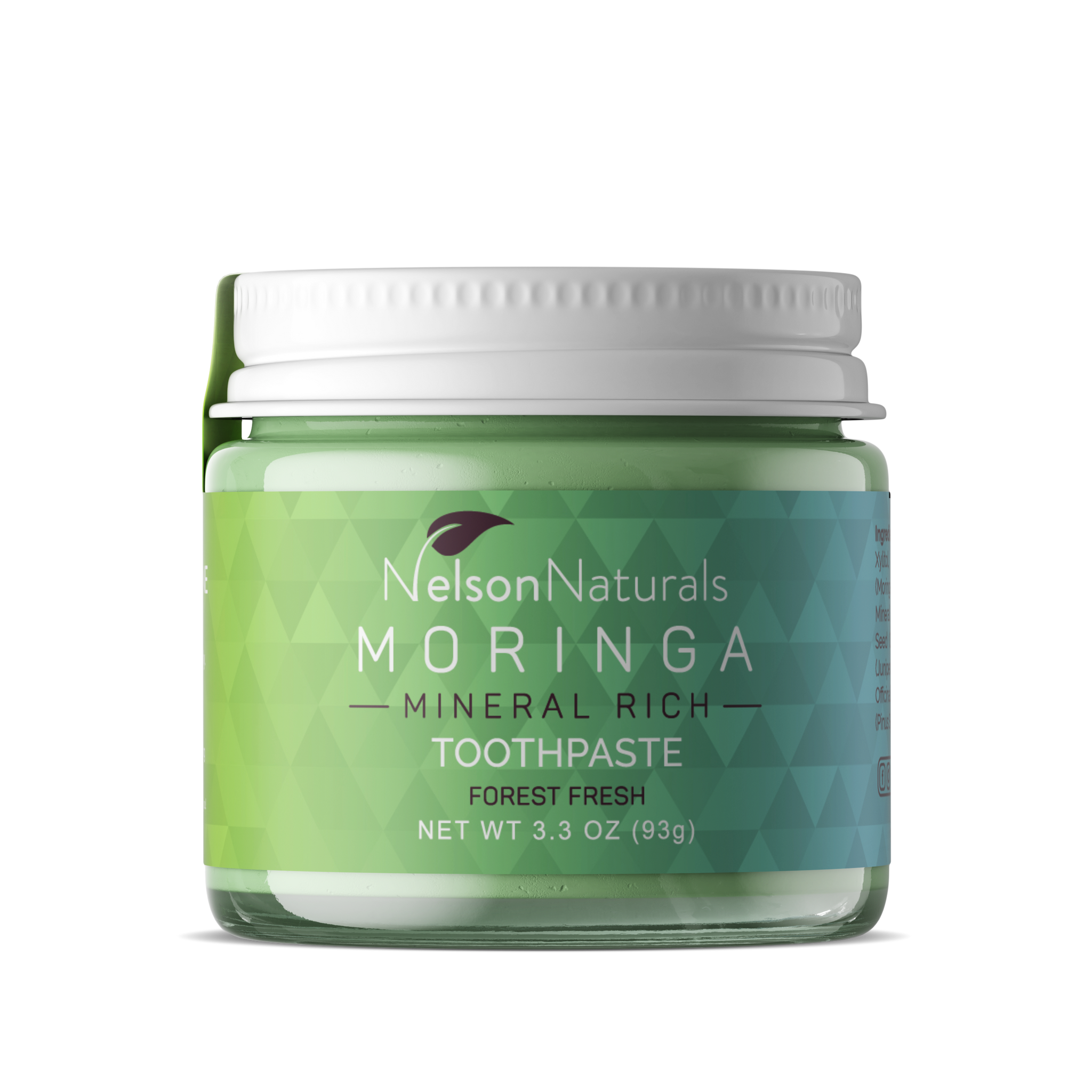 Nelson Naturals - Moringa Mineral Rich Toothpaste - Forest Fresh 93g