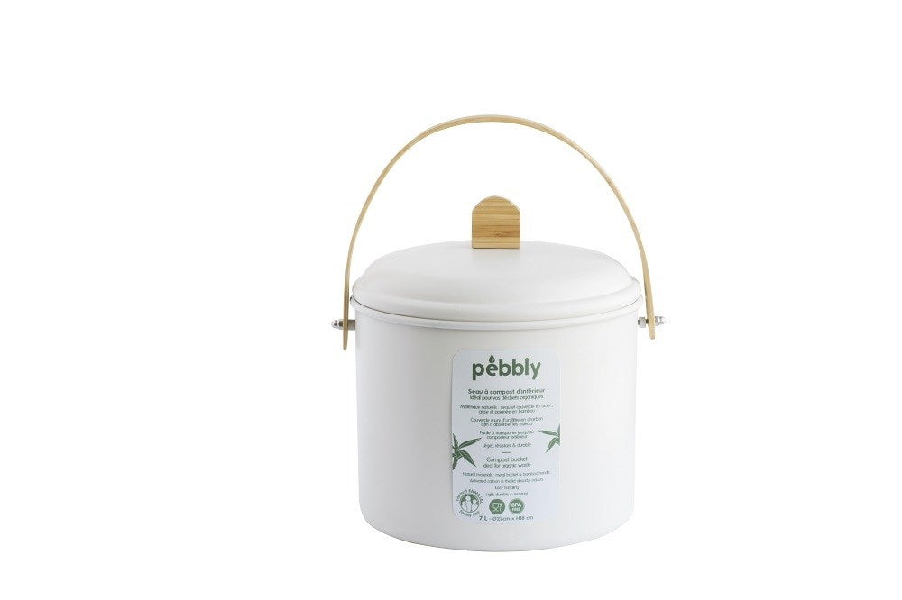 Pebbly - 7L Compost Bin With Charcoal Filter