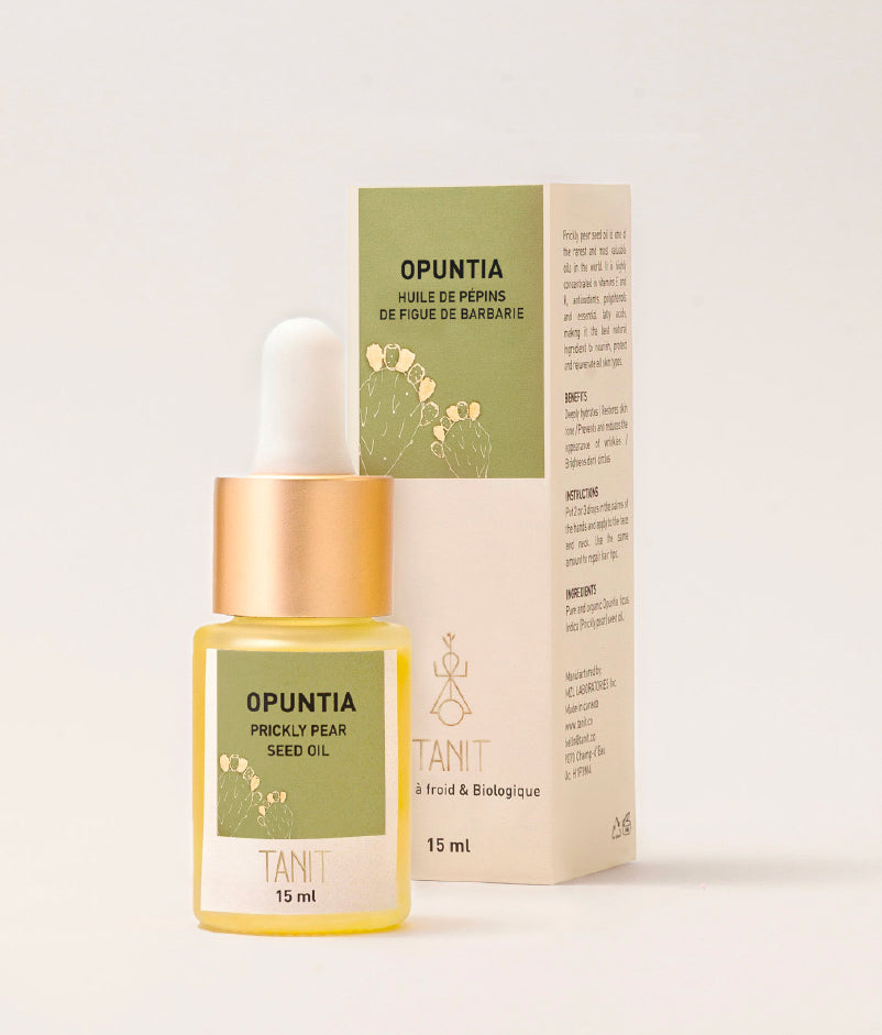 Tanit - Opuntia Prickly Pear Seed Oil - Organic Cold Pressed - 15ml - all things being eco chilliwack  
