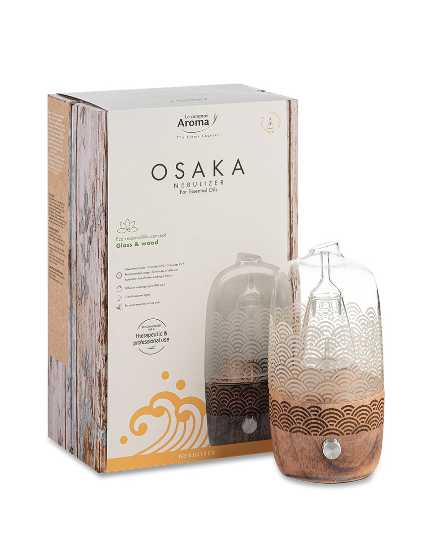 Le Comptoir Aroma - Osaka Nebulizer all things being eco chilliwack essential oil diffusers glass and wood