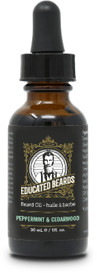 Educated Beards - Peppermint & Cedarwood Beard Oil - all things being eco chilliwack - men's organic skincare and beard products
