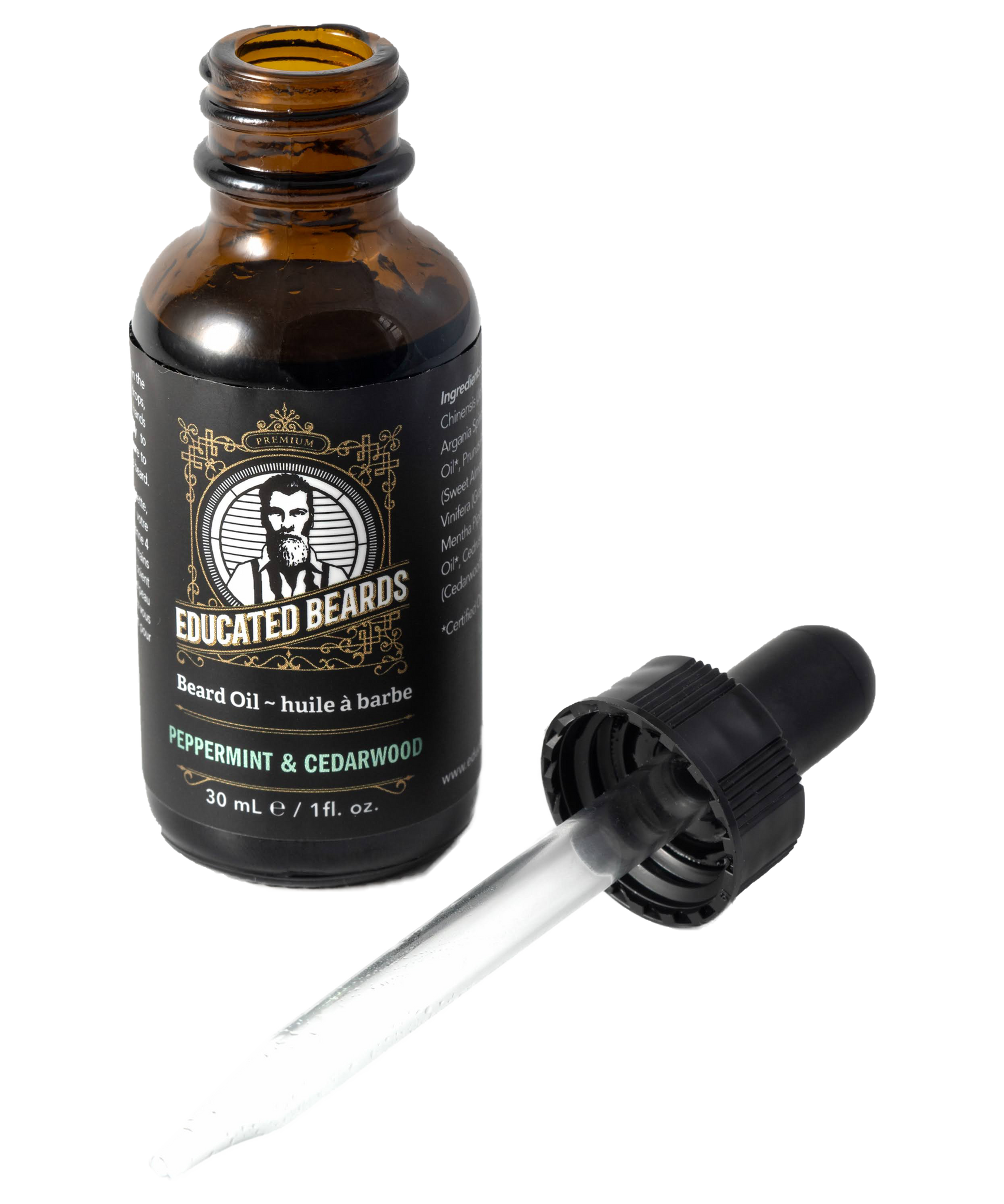 Educated Beards - Peppermint & Cedarwood Beard Oil - all things being eco chilliwack
