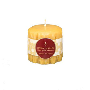 Honey-candles-100percent-pure-beeswax-all things-being-eco-chilliwack-bc
