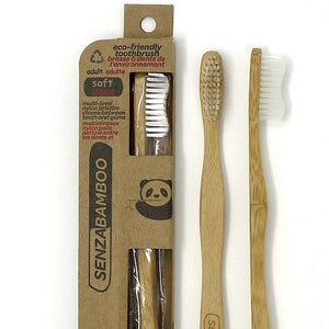 SenzaBamboo - Soft Bamboo Toothbrush All Things Being Eco