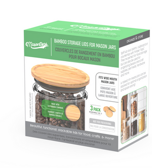 Masontops - Timber Top Bamboo Mason Jar Storage Lids