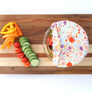 Colibri - Wildflowers Bowl Covers Set - all things being eco chilliwack - Canadian made reusable cling wrap replacement
