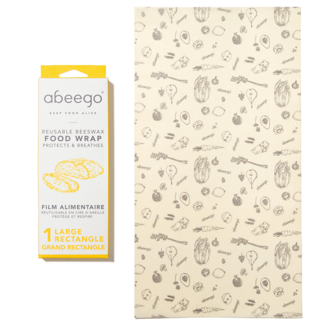 Abeego - 1 Large Rectangle Beeswax Food Wrap
