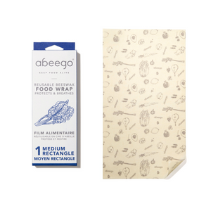 Abeego - 1 Medium Rectangle Beeswax Food Wrap