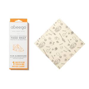 Abeego - 1 Medium Square Beeswax Food Wrap