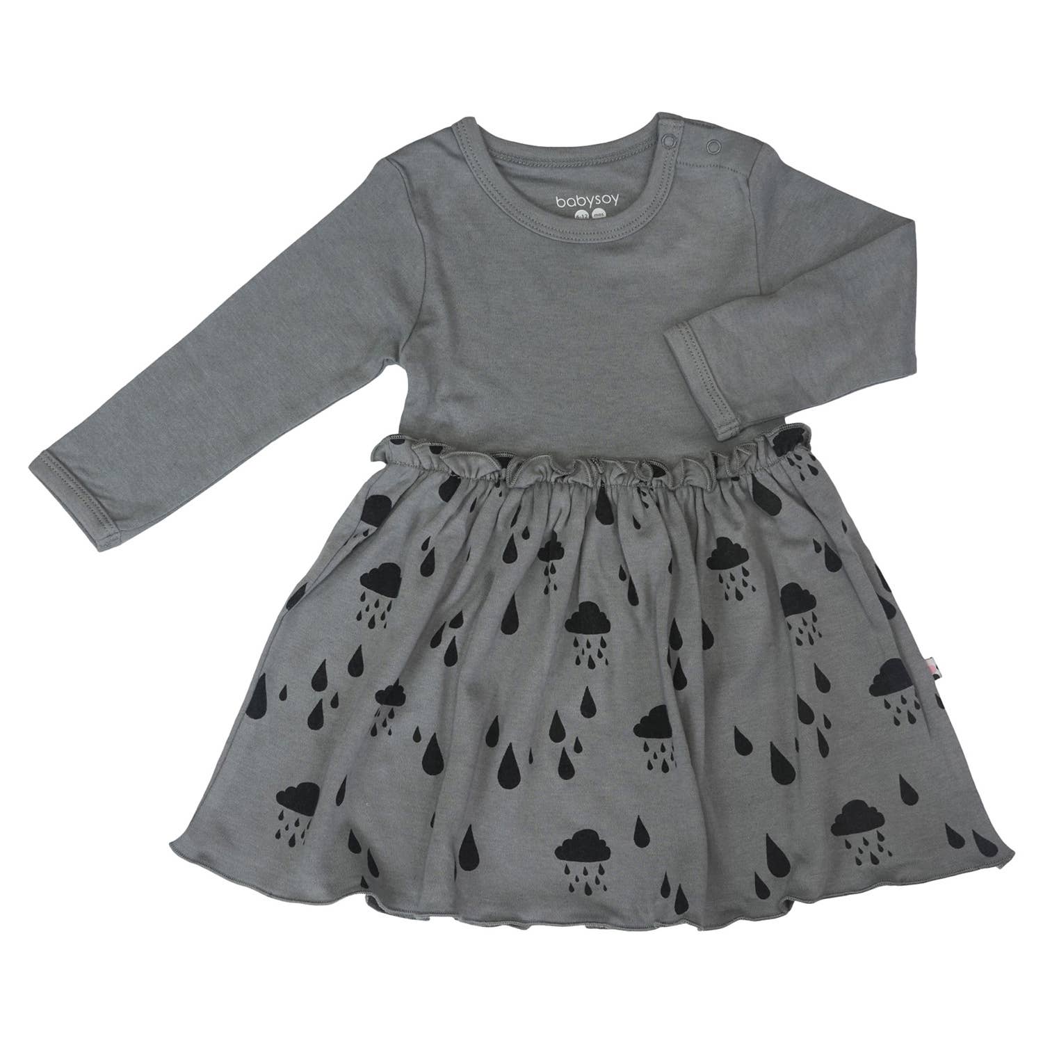 Babysoy - Organic Cotton Twirl Dress Rain Organic Kids Clothing All Things Being Eco Chilliwack