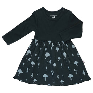 Babysoy - Organic Cotton Twirl Dress Lightening Natural Kids Clothing All things Being Eco Chilliwack