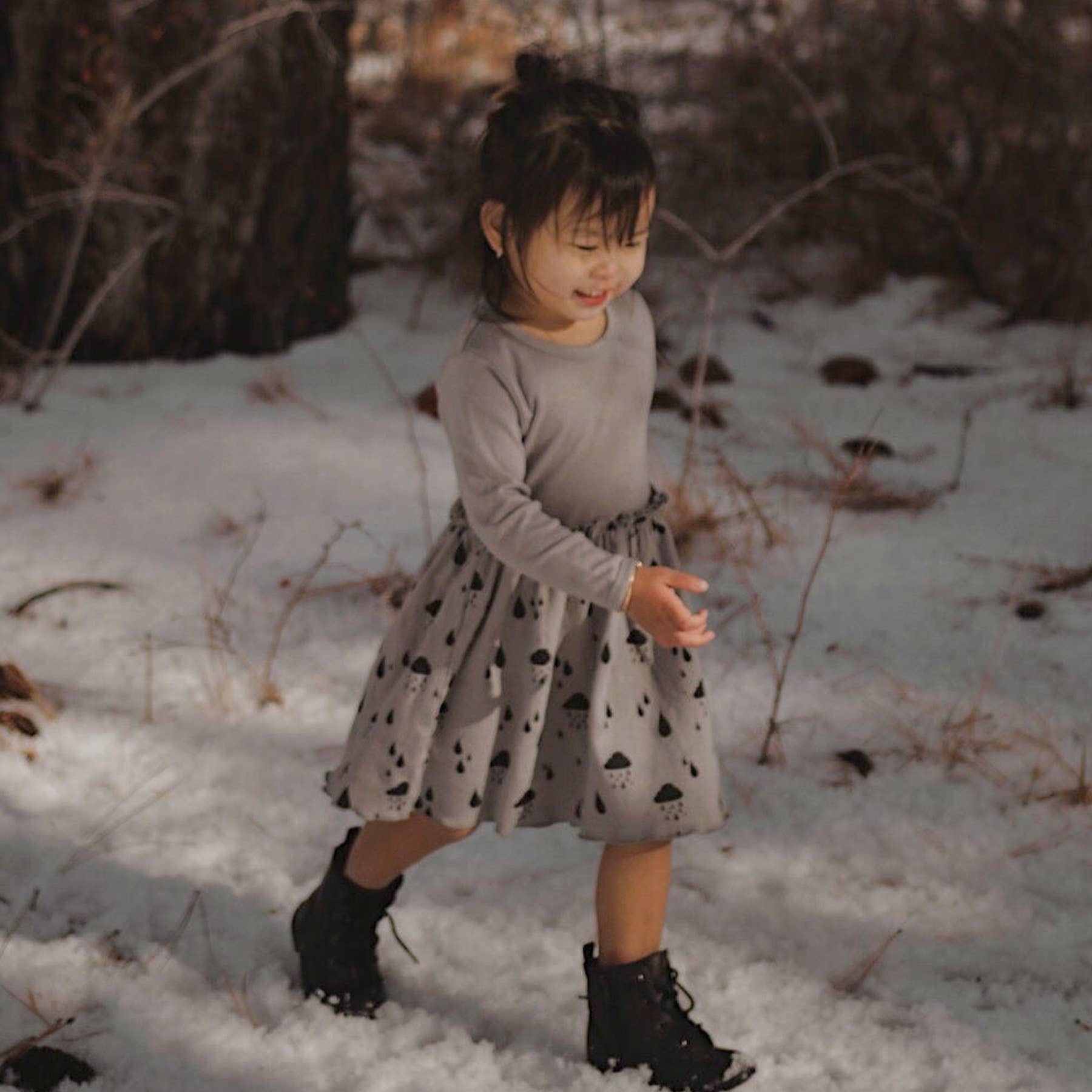 Babysoy - Organic Cotton Twirl Dress Clouds Chemical Free Children's Clothing All  Things Being Eco Chilliwack