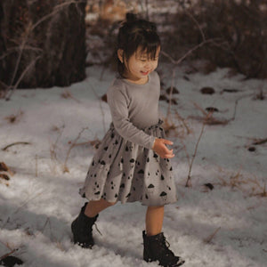Babysoy - Organic Cotton Twirl Dress Rain Natural Children's Clothing All Things Being Eco Chilliwack