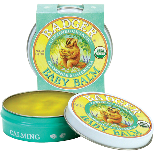 Badger - Baby Balm Gluten Free Non-GMO Organic Soothing Skin Cream All Things Being Eco