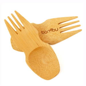 Bambu - Organic Bamboo Spork All Things Being Eco Zero Waste Kitchen and Lunch Ideas