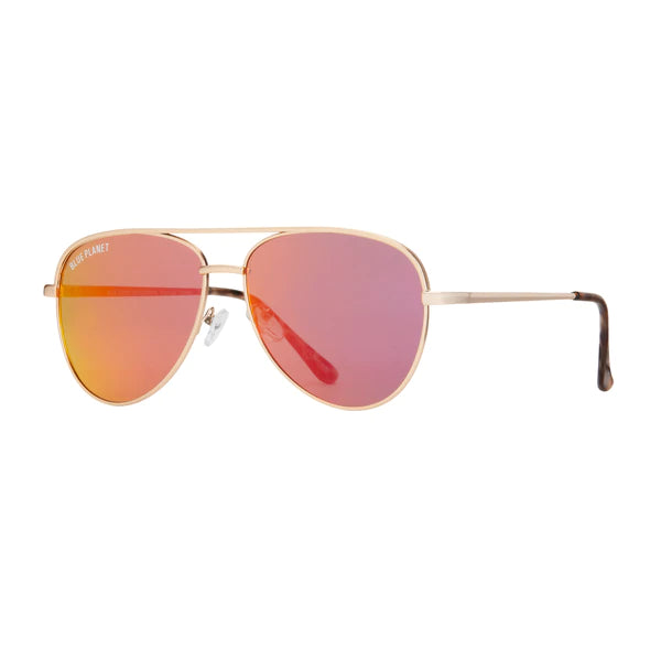 Matt & Nat - Sadie Polarized Aviator Sunglasses Rose Gold/Blue – All Things  Being Eco