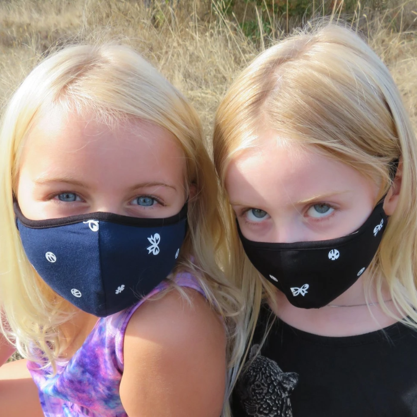 Blue Sky - Children's Reversible Reusable Bamboo Face Masks