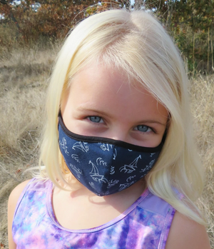 Blue Sky - Children's Reversible Reusable Bamboo Face Masks