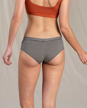 Toad & Co. - Boyfriend Hipster Black Stripe all things being eco chilliwack tencel sustainable underwear fair trade