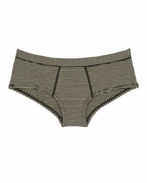 Toad & Co. - Boyfriend Hipster Black Stripe all things being eco chilliwack tencel sustainable underwear fair trade eco friendly panties details