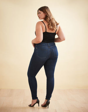 Second Yoga Jeans - Classic Rise Rachel Skinny in Dark Indie All Things Being Eco Chilliwack Canadian Designed Denim