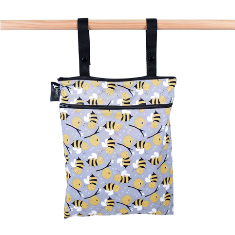 Colibri - Bumble Bees Double Duty Wet Bag Made in Canada All Things Being Eco