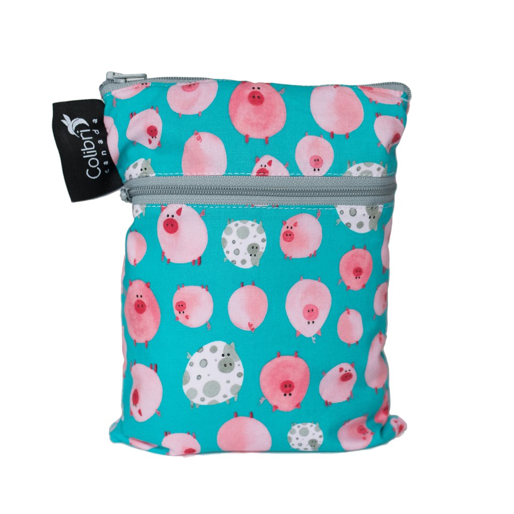 Colibri - Double Duty Reusable Mini Wet Bag Made in Canada All Things Being Eco