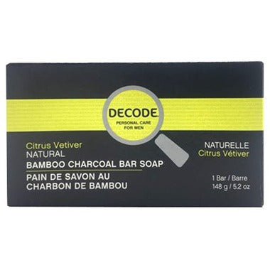 Decode - Citrus Vetiver Bamboo Charcoal Bar Soap