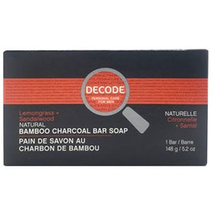 Decode - Lemongrass and Sandalwood Bamboo Charcoal Bar Soap