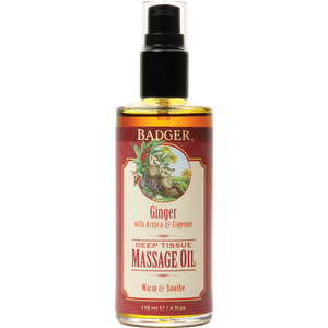Badger - Ginger With Arnica & Cayenne Deep Tissue Massage Oil